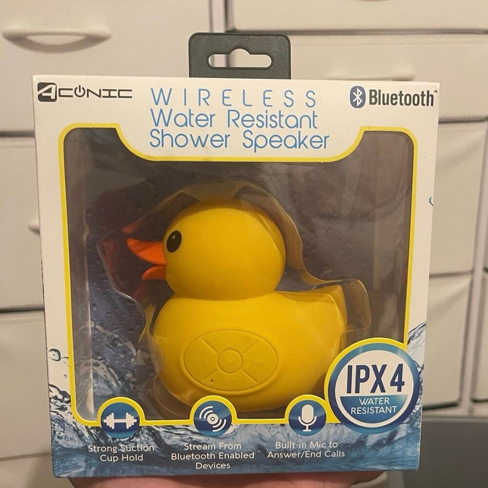 ♡ Duck Shower Speaker Wireless Water Resistant Bluetooth